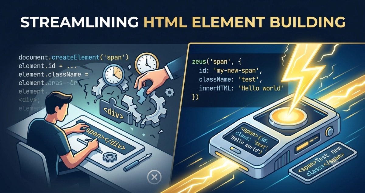 Build an HTML element creation utility