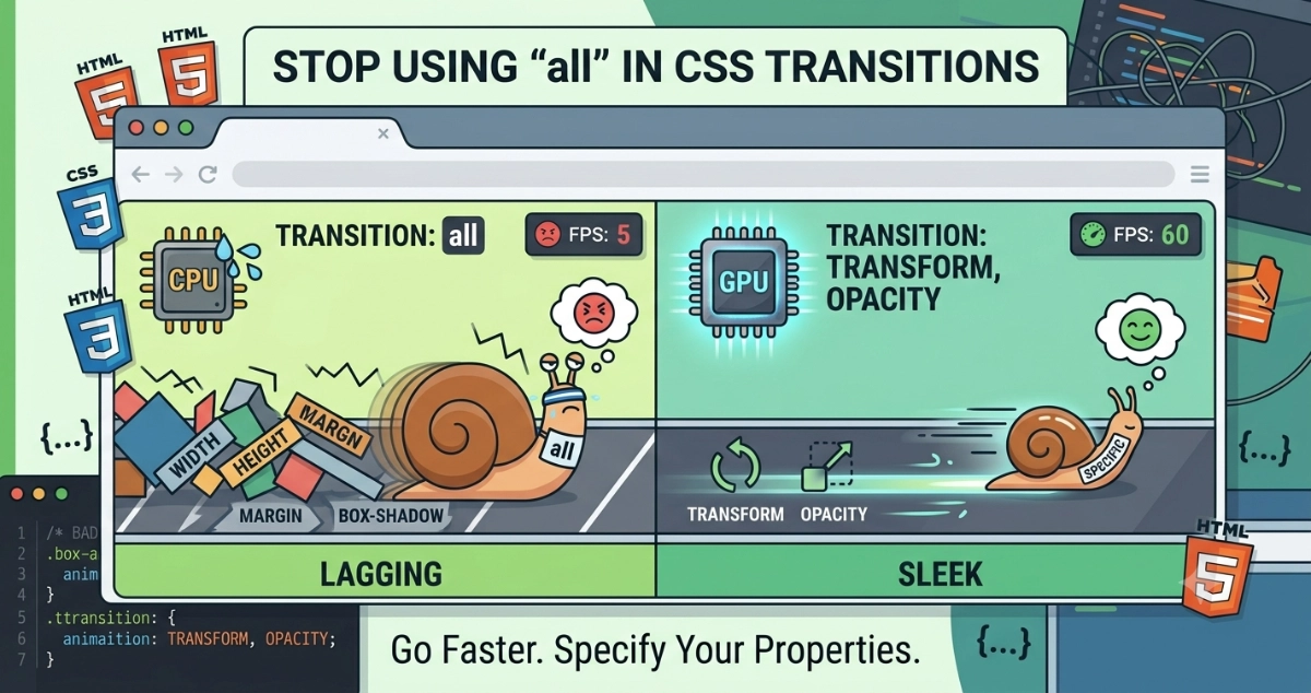 Stop using 'all' in CSS transitions